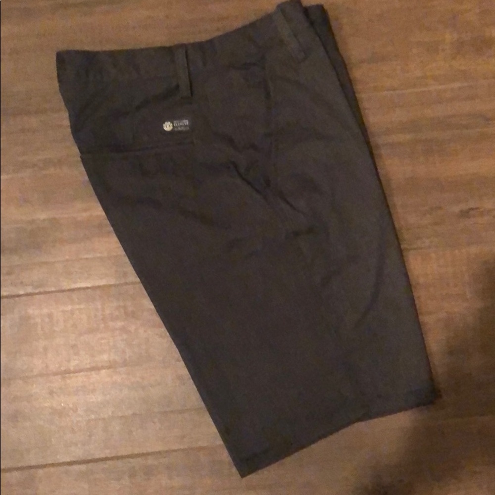 Element Flat Front Shorts, Charcoal Grey, Size 30